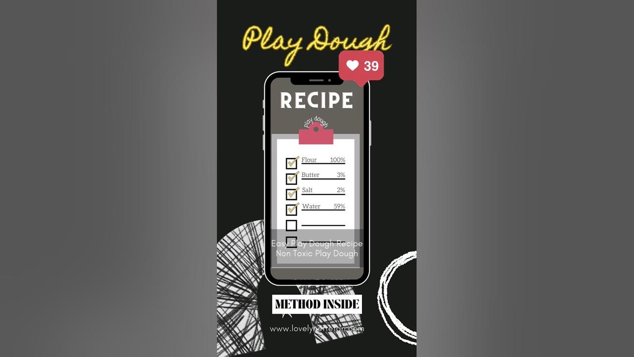 EASY PLAY DOUGH RECIPE FOR DOUGH KNOT NON TOXIC PLAY DOUGH RECIPE