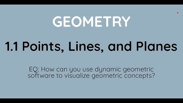 Geometry Lesson 1.1: Points, Lines, and Planes