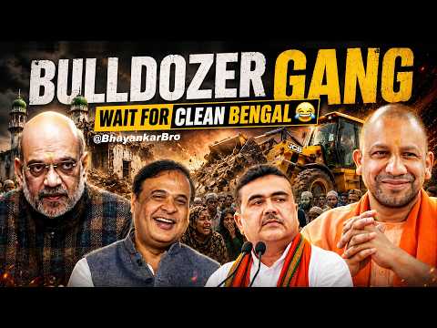 Bulldozer On Fire 🔥 | West Bengal  | Bhayankar Bro | Political meme