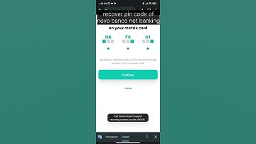 recover novo banco net banking pin code online