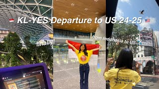 Hari Keberangkatanku ke Amerika Serikat! Pertukaran Pelajar KL YES ke USA 24/25 #studentexchange