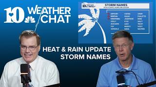 10Weather Chat Heat and Rain Update Hurricane Names