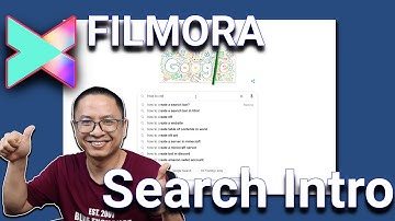 How to Create a Search Intro Video| Search Bar in Wondershare Filmora X