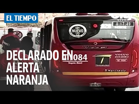 Portal Américas de Transmilenio declarado en alerta naranja