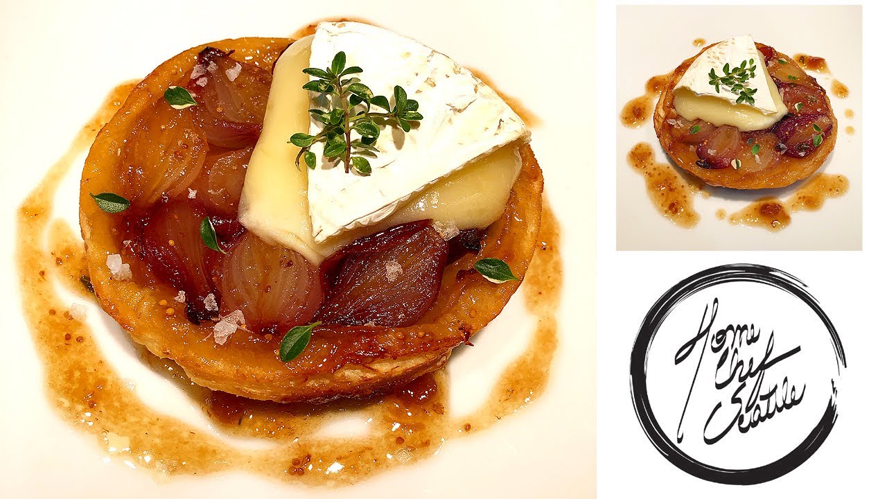 DELICIOUS TART TATIN - Red Onion, Fig and Melted Brie