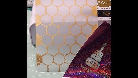 Laminating with foil!