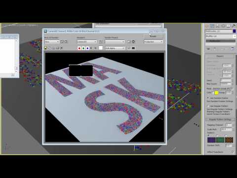 MultiScatter Tutorial #8 "Distribution control by mask and color mask"