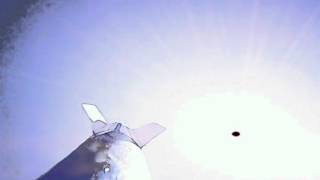 Shooting a homemade compressed air rocket #2