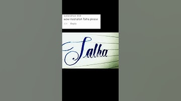 ✍️How to write talha in joining calligraphy 🤗#shorts #fyp £#calligraphymasters