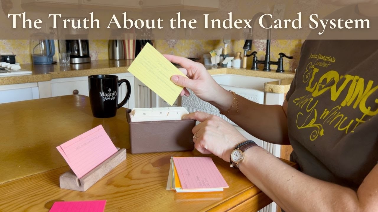 Index Card System Examples Index Card System for Home Organization: Myths, Tips & How I Actually ...