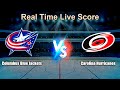 Columbus Blue Jackets vs Carolina Hurricanes Live Score - USA NHL
