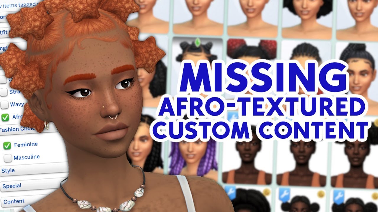 Sims Action Tags How to Fix Afro-Textured Tags on Sims 4 Custom Content after the new ...