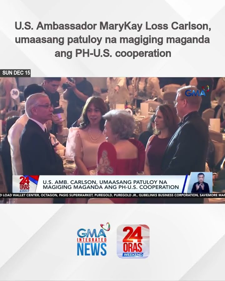 U.S. Ambassador MaryKay Loss Carlson, umaasang patuloy na magiging maganda ang... | 24 Oras Weekend
