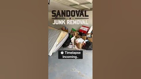 El Paso Garage Cleanout in Record Time! ⏱️ | #Shorts #JunkRemoval #FortBlissTX #elpaso #junk #915