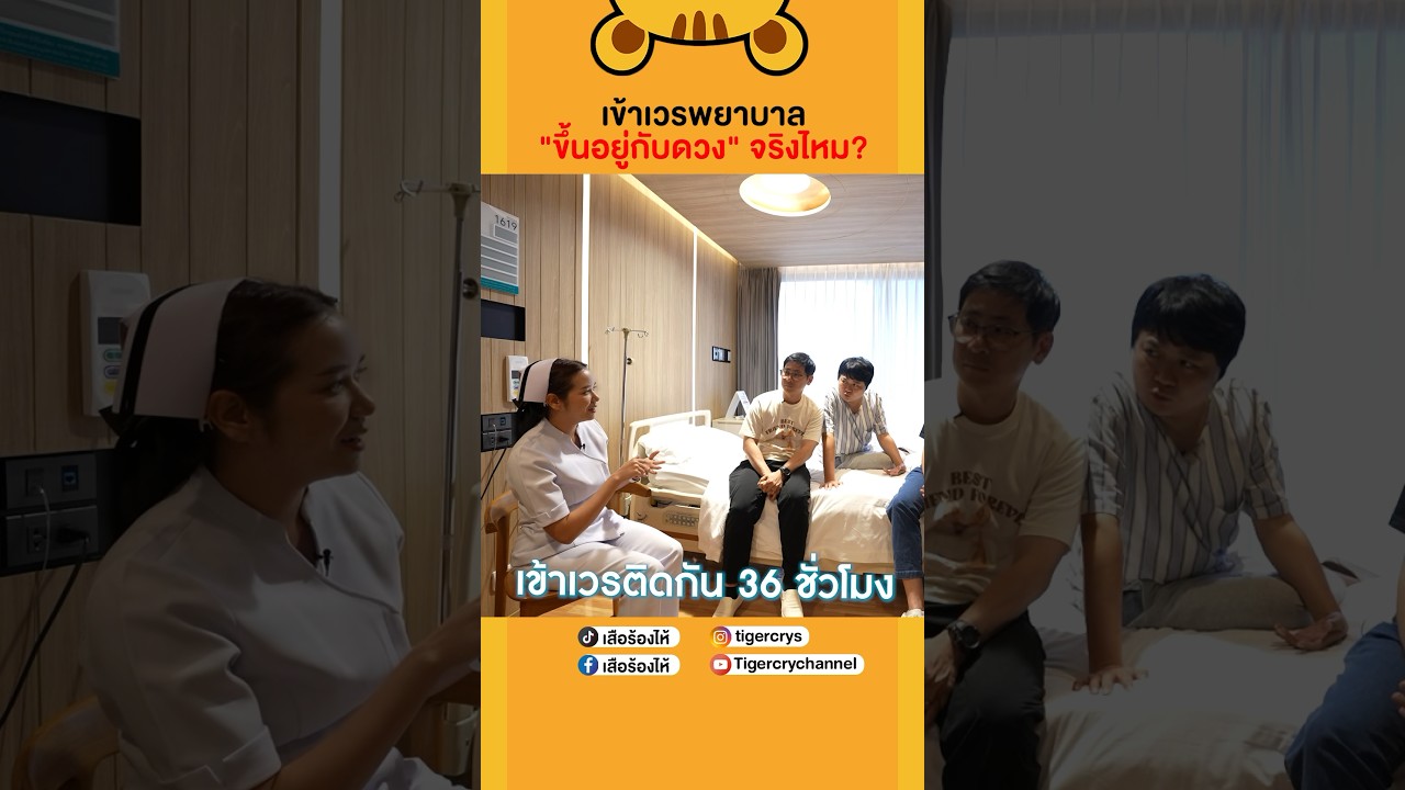 พยาบาลคนไหน ใครมีความเชื่ออะไรกันบ้าง? #เสือร้องไห้ #TigerShorts #shorts #พยาบาล