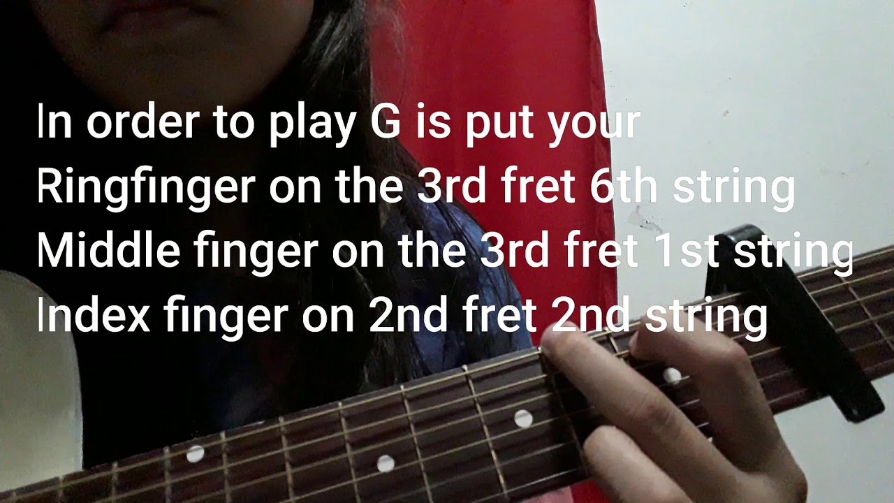Idgaf Easy 4 chord guitar tutorial for beginners