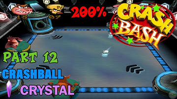 Crash Bash - 200% Walkthrough - Part 12: Crashball (Crystal Challenge) - 1080p 60 fps