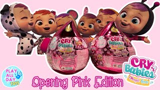 NeW!! Opening Cry Babies Toys! Cry Babies Magic Tears Pink Edition!