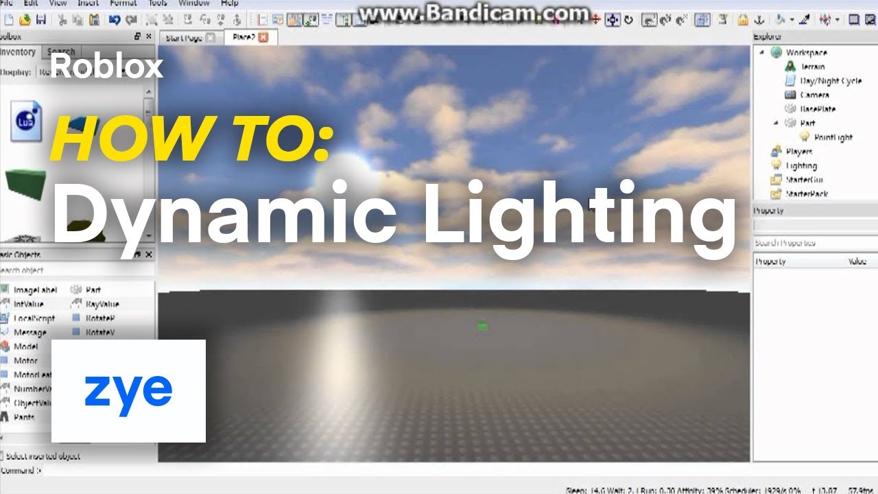 Roblox How To Add Dynamic Lighting To A Part Youtube - how to create light block in roblox studio 1 youtube