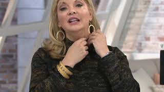 Susan Graver Weekend Printed Ponte Knit Mock Neck Tunic on QVC