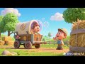 Bubble Hay Wagon Learning Song 🚜🫧🌾 | Fun Farm Counting Song for Kids