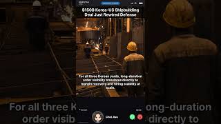 $150B Korea-US Shipbuilding Deal Just Rewired Defense Supply Chains (06/25) #Shorts
