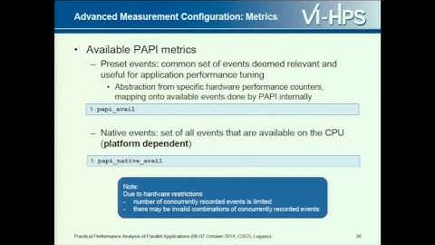 Practical Performance Analysis of Parallel Applications (part 3)