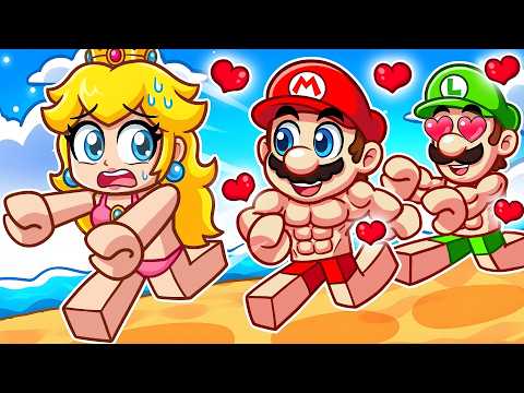 Princess Peach TRAPPED at BOYS ONLY Beach PARTY! (Super Mario)