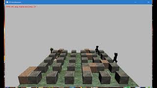 Bomberman3D (software rasterization). Enemies attack