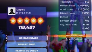 4 raws. tap/vocals