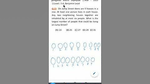 #Maths Kangaroo#Level 5-6# Benjamin level#Q 15# Logical Reasoning#2015