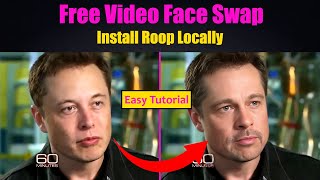 Roop Local Install | Face Swap Any Video with FREE AI Tool (Deepfakes) | Face Swap Video App screenshot 3