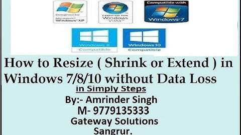 How to Resize Hardisk ( Shrink or Extend ) in Windows 7/8/10 without Data Loss
