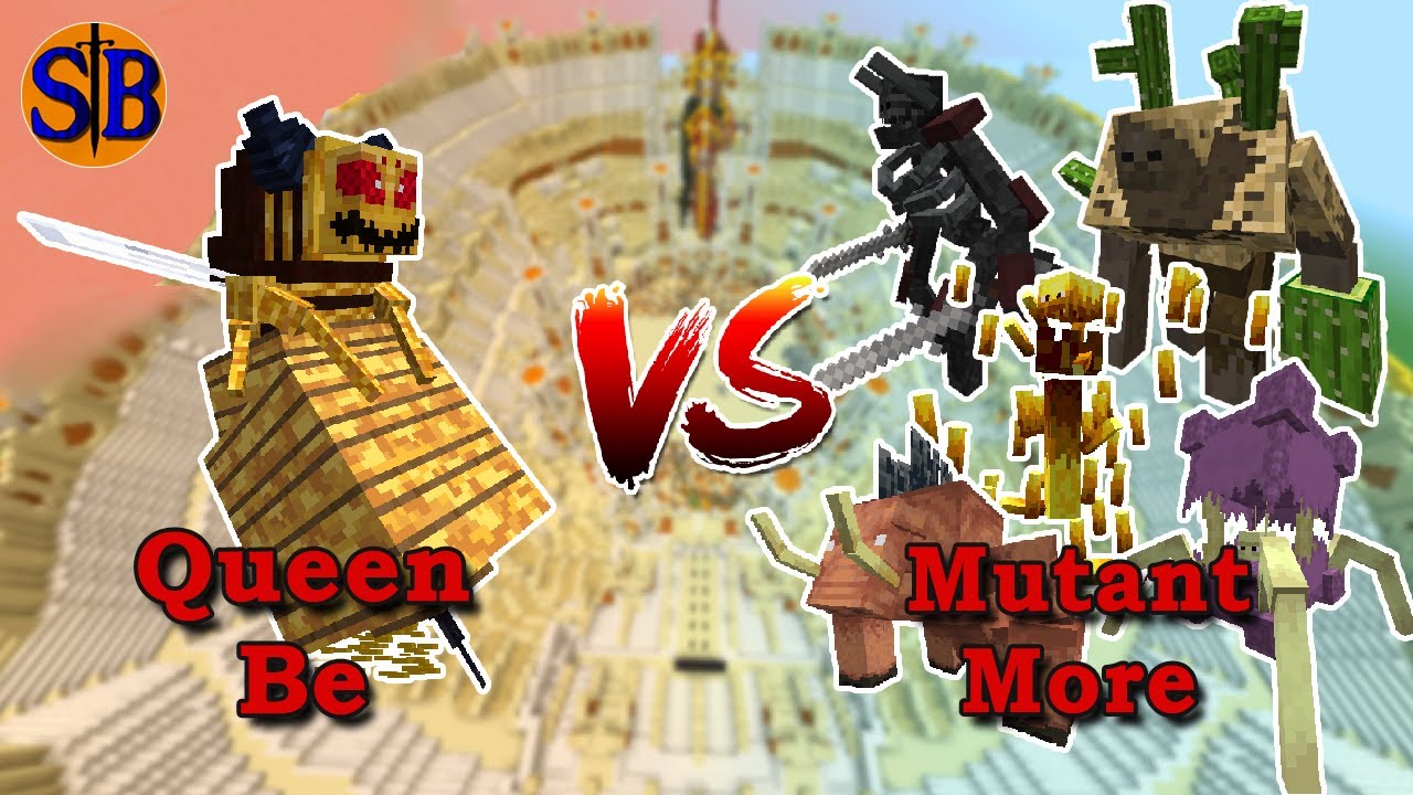 Queen Bee (Astemir Forestcraft) vs Mutant More Monsters | Minecraft Mob Battle