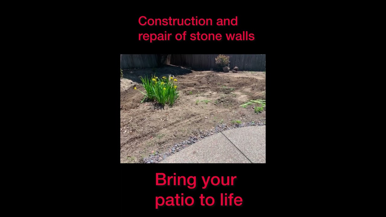 JEDS landscaping and maintenance Construction and repair of stone walls Bring your patio to life