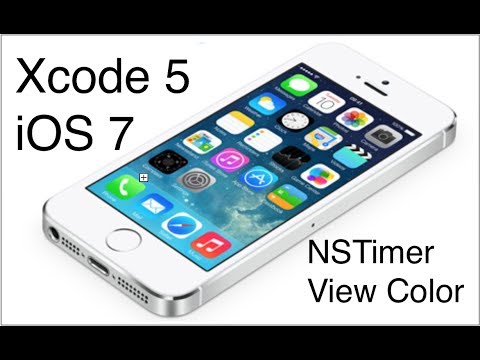 Xcode 5 iOS 7 iPhone Development Tutorial - NSTimer, View Color