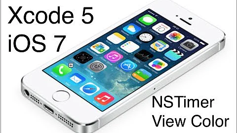 Xcode 5 iOS 7 iPhone Development Tutorial - NSTimer, View Color