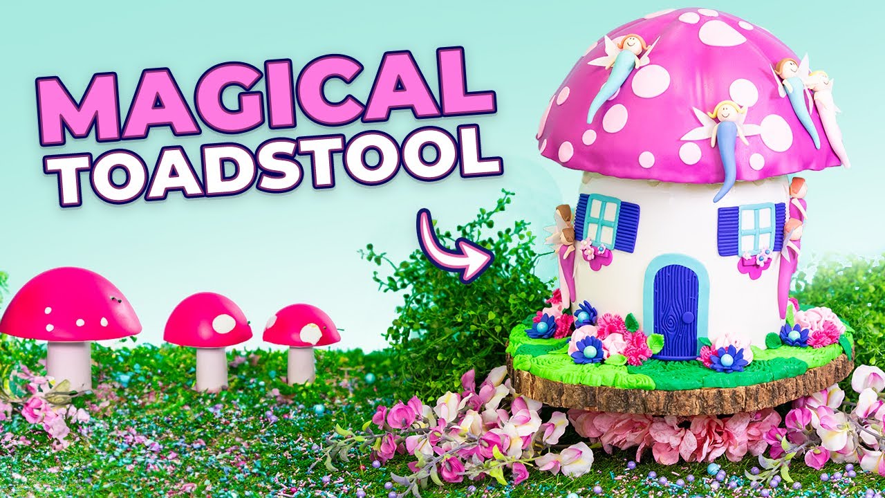 GIANT Whimsical Fairy TOADSTOOL CAKE! | How to Cake It With Yolanda Gampp