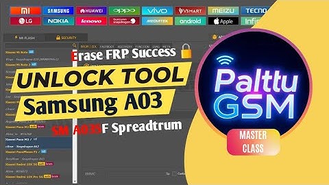 Samsung A03 SM-A035F Spreadtrum Erase FRP Success By UnlockTool 2025 | Palttu GSM