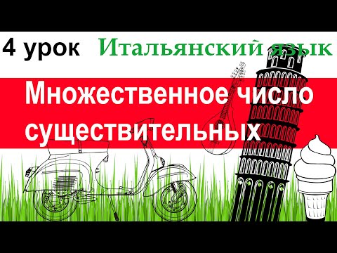 Итальянский язык. Урок 4. Множественное число существительных. Понятие смешанного рода.