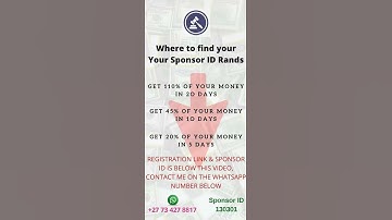 My Coin Auction - Where to find your Your Sponsor ID Rands - My Coin Live mycoin.live