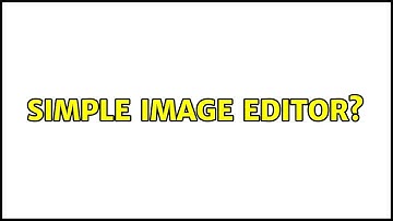 Ubuntu: Simple image editor?