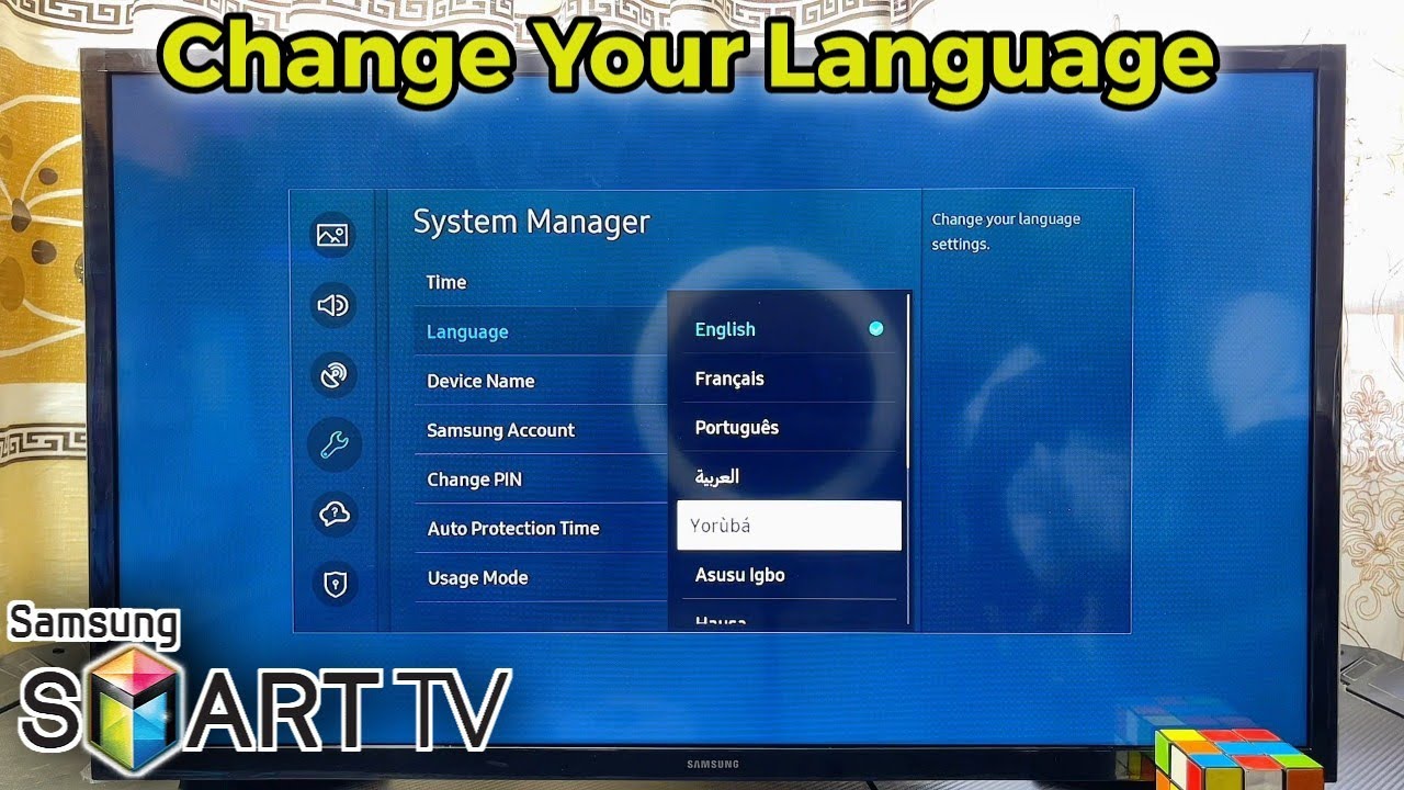 How to Change Language on Samsung Smart TV! - YouTube