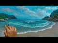 CARA MENGGAMBAR PEMANDANGAN LAUT DAN PANTAI / HOW TO DRAW SEA AND BEACH BY DANDAN SA, Tutorial 24