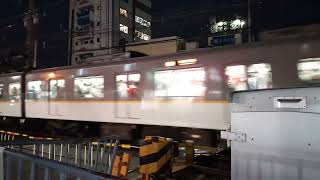 近鉄3220系　急行・橿原神宮前行き　近鉄郡山駅到着　(県道144号線踏切)