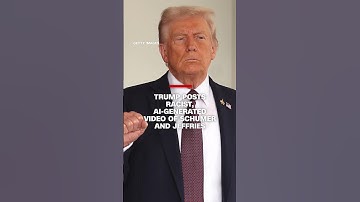 Trump posts racist, AI-generated video of Schumer and Jeffries