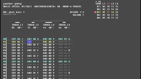Panther 8-bit (Atari POKEY / Raster Music Tracker)