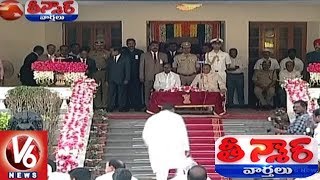 Telangana Cabinet Ministers Oath Taking Ceremony At Raj Bhavan | Teenmaar News