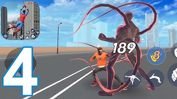 Spider Fighting: Hero Game - Gameplay Walkthrough Part 4 - Hoodie Spider (iOS, Android)