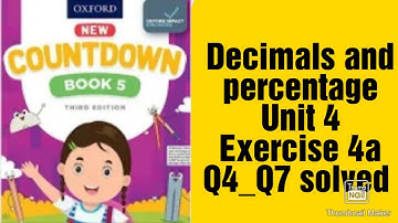 oxford new countdown book 5 third edition ||  chapter 4 || Exercise 4a || Q4_Q7 solved